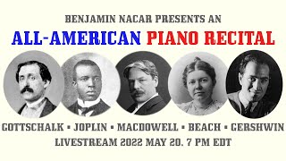 Ben Nacar Live  AllAmerican Piano Recital [upl. by Aitenev]