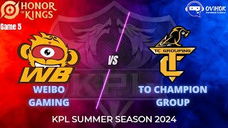 WB VS TCG  King Pro League Summer 2024  Game 5 [upl. by Emsoc722]