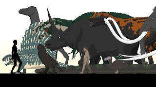 Size Comparison Prehistoric Animalsrandom Animated 2 [upl. by Forest908]