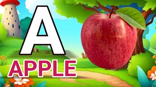 A For Apple B For Bal C For Cat  Abcd Cartoon  Abcd Song  Abcd Rhymes One Two ThreePhonics Song [upl. by Ahsin]