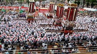 戸畑祇園大山笠 2014 幟大山笠 Tobata Gion Oyamagasa Festival January [upl. by Ditter638]