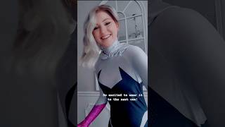 I am ready to spider gwen cosplay spider girl costume shorts spidergwen cosplay tiktok [upl. by Peedsaj976]