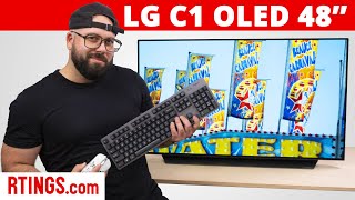 LG C1 OLED 48quot  Should You Consider An OLED TV As A PC Monitor [upl. by Kcirddot]