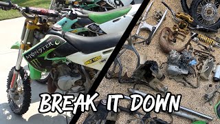 Completely Breaking Down a KX65 for a Deep Clean [upl. by Ahsata]