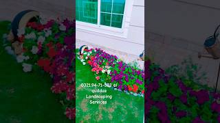 beautiful flowers rockery diy garden lawn home decor 03219471523 al quddus Landscaping Serv [upl. by Joline]