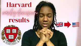 DID I GET INTO HARVARD  Early Decision Results Reaction UK Student [upl. by Ardnnek]