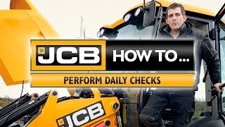 JCB How to perform daily checks [upl. by Anaiek]