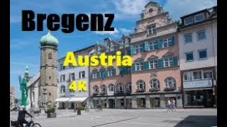 Lake ConstanceBodensee Bregenz Austria Walking Tour [upl. by Connelly]