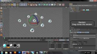 Cinema 4D Cloner amp Random tutorial [upl. by Eedyak]