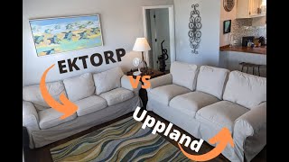 Ikea Ektorp and Uppland sofa comparison [upl. by Inigo]