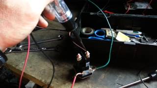 Testing the solenoid off my Ariens riding mower [upl. by Hiroko]