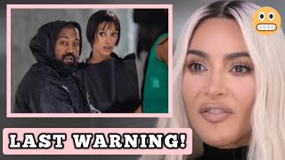 LAST WARNING🛑Kim Kardashian Sends SERIOUS WARNING To Bianca Censori to stay CLEAR OFF North West [upl. by Eigla]