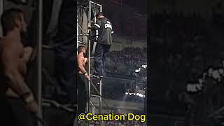 STEVE BLACKMAN SENDS SHANE MCMAHON OFF THE WWE SUMMERSLAM SET 😯 SHORTS [upl. by Olivann880]