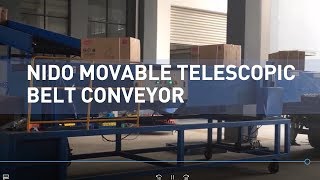 Nido Movable Dockless Telescopic Belt Conveyor [upl. by Hilly471]