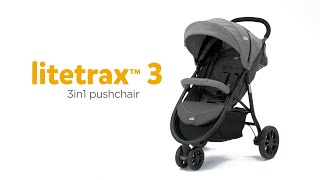 Joie litetrax™ 3  MultiMode 3Wheel Pushchair for Newborns amp Toddlers [upl. by Silado898]