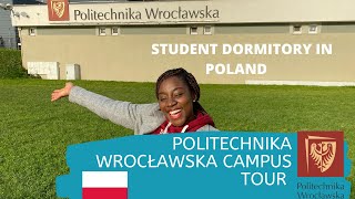 UNIVERSITY CAMPUS TOUR STUDENT DORMS IN POLAND [upl. by Ahseiat]