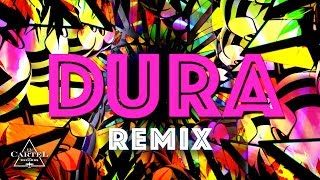 Daddy Yankee ft Bad Bunny Natti Natasha amp Becky G  Dura REMIX Lyric Video [upl. by Okomom]