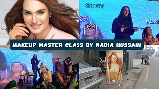 Professional bridal makeup master class by nadia hussain  International beauty workshop [upl. by Lyris763]