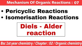 Pericylic amp Isomerisation Reactions  Mechanism of organic reactions  Bsc 1st year chemistry [upl. by Henricks]