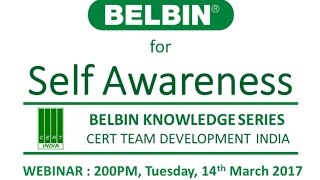 BELBIN Knowledge Series 3  BELBIN FOR SELF AWARENESS [upl. by Violetta]