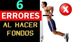 6 Errores al hacer Fondos [upl. by Siseneg86]