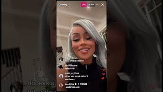 Blac Chyna IG Live Vibing 8924 [upl. by Ahtennek]