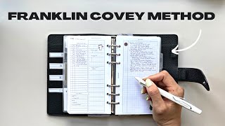 Better than GTD The Franklin Covey Planner System EXPLAINED  how to implement it in your planner [upl. by Gearhart]