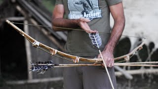 The Ultimate Primitive SURVIVAL BOW Cable Backed Bow Build [upl. by Schaffer]