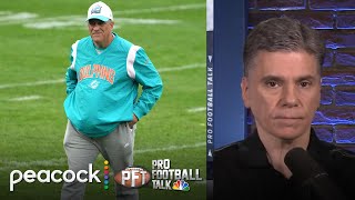 Miami Dolphins Vic Fangio mutually agree to part ways  Pro Football Talk  NFL on NBC [upl. by Nnylhsa]