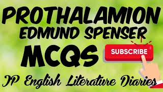 Prothalamion by Edmund Spenser MCQs [upl. by Er]