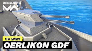 PHÁO MỚI OERLIKON GDF 4  35mm TRÊN RF BASISTY  Modern Warships PC [upl. by Hanyaz454]