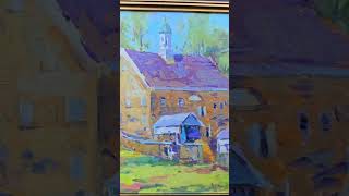 David Lussier painting of the barn at Ardrossan Farms in Villanova Pennsylvania [upl. by Ahcrop219]