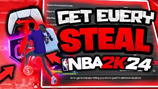 NBA 2K24 HOW TO GET THE STEAL EVERYTIME HOW TO USE RIGHT STICK REAPER AND BEST DEF SETTINGS [upl. by Mylan]