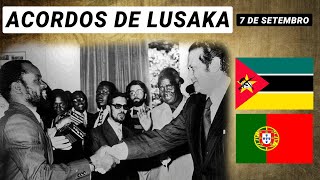 História dos ACORDOS DE LUSAKA Moçambique e Portugal COLONIALISMO [upl. by Terrag]