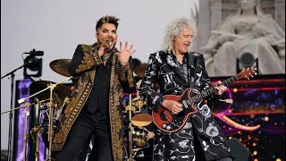 Adam Lambert and Brian May  The Queen Platinum Jubilee Party 2022 [upl. by Ziza]