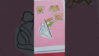 2 Oct Gandhi Jayanti special card shorts [upl. by Wernsman]