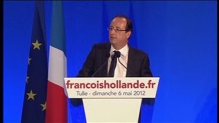 François Hollande  sa première soirée de président de la République de Tulle à Paris [upl. by Nottnerb441]