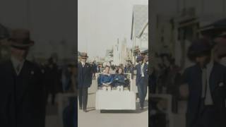 Riding an electriquette in 1915  Restored Footage [upl. by Nahsor]