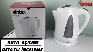 Sinbo SK8006 kablosuz su Isıtıcı kettle ☕ Ürün İnceleme ❗ kutu açılımı 📦sinbo küçük ev aletleri [upl. by Hgielsa997]