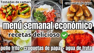 COCINANDO CON POCO PRESUPUESTO💸MENÚ ECONÓMICO 💯amaDeCasa ahorro recetas [upl. by Aniaz232]