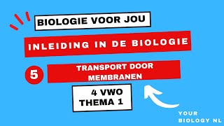 4 vwo  Inleiding in de biologie  5  Transport door membranen [upl. by Sumahs782]