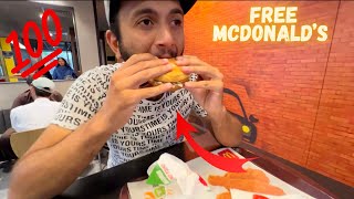 How to eat free McDonald’s 🍔😱 [upl. by Kazimir]