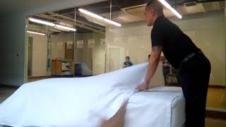 Standard Bed Making In Housekeeping 3 sheets in under 5 minutes TESDA Competency Assesment NC2 [upl. by Hasty582]