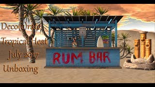 Decocrate  Tropical Heat  July 2017  Unboxing Video  Second Life Subscription Box [upl. by Sugirdor]