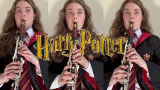 Harry Potter Medley Clarinet Cover [upl. by Ahtamas420]