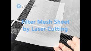 Custom Size Nylon Polyester Filter Mesh Sheet Piece by Laser Cutting [upl. by Wise]