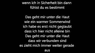 Tim Bendzko  Unter die Haut Lyrics [upl. by Assennej]