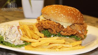 Chicken Zinger Burger Recipe [upl. by Michaela]