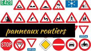 les panneaux du code de la routeQuestions examen théorique B en Belgique [upl. by Laks]