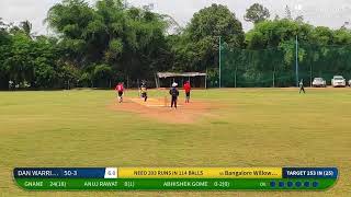 Live Cricket Match  DAN WARRIORS vs Bangalore Willows A Squad  11Jul24 0754 AM 25 overs  BK W [upl. by Ariaj]